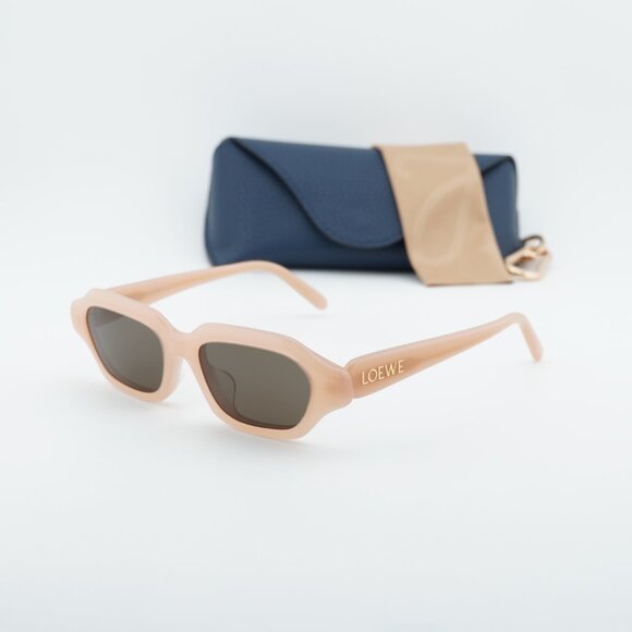 Loewe LW40157U 72E Rectangle Sunglasses – Shiny Pink\\Brown main image 6